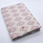 BLBMH A5 Book Covers for Paperbacks Book Cover Fit for 5.5x8.3 inch Adjustable Book Sleeve Cover for A5 Diary Books Fabric Softcover Protector for Notebook - Love