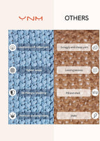 YnM Chunky Cotton Knit Throw Blanket, Cable Knit Throws for Bed Couch Sofa, Comfy & Relaxing, Decorative Piece for Farmhouse Modern Boho Rustic Scandinavian Chic Vibe, Aqua Blue 60x80 Inches