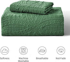 Love's cabin Twin Quilt Set Olive Green Bedspreads - Soft Bed Summer Lightweight Bedspread Comforter - Modern Style Coin Pattern Coverlet for All Season - 2 Pieces (1 Quilt, 1 Pillow Sham)