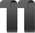 16" Ground Rebar Stakes Heavy Duty J Hook Ground Anchors, 5/16 inch Curved Steel Tent Stakes Anti Rust Steel Ground Stakes for Chain Link Wire Fencing, Pack of 40, Black