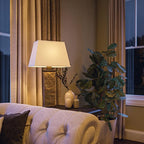 Kenroy Home 21037SL Hanover Table Lamp with Natural Slate Finish, Rustic Style, 29" Height, 15" Width, 9.5" Depth