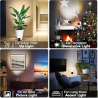 Spot Lights Indoor Floor Lamp, 6W Uplighting Indoor, Floor Can Lights for Plants Pictures Corner Ambient Lighting, 1 Pack
