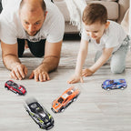 ArtCreativity Pullback Flip Cars for Kids – Set of 12 Stunt Toy Cars in 8 Designs – Diecast Mini Race Cars for Boys and Girls – Fun Retro Car Toys for Racing and Tricks