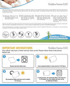 Queen Size Shredded Memory Foam Pillow for Sleeping - Ultra Soft, Cool & Breathable Cover with Zipper Closure - Relieves Neck Pain, Snoring and Helps with Asthma - Back/Stomach/Side Sleeper