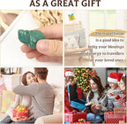 QINJIEJIE Travel Turtle Figurines for Women Best Travel Gifts for Travelers Men Green Aventurine Crystal Healing Crystals Sea Turtle Lovers Office Desk Decor Good Luck Gifts for Traveling Abroad