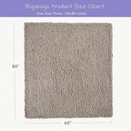Bigacogo Chunky Knit Throw Blanket for Couch, 60x80 inches, 100% Hand Knitted with Thick Jumbo Chenille Yarn, Cozy Soft Large Rope Knot Cable Crochet Blankets for Sofa Bed Living Room, Taupe