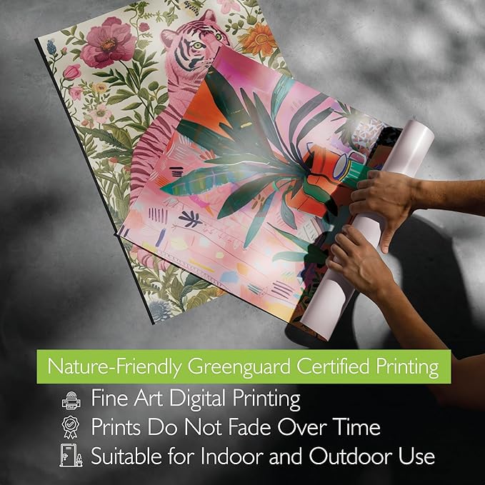 Preppy Room Decor Teen Girls Aesthetic Bedroom Decor, 10 pcs Framed Pink Wall Art, Leopard Print Wall Decor, Matchbox Poster, Aesthetic Y2K Preppy Wall Decor Prints