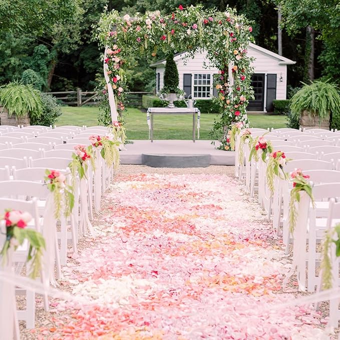 1500Pcs Real Pink Hydrangea Flower Petals for - 1.06 oz Natural Dried Pink Petals for Romantic Night, Her Set, Proposal Decor