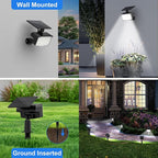 WELALO Solar Spot Lights Outdoor, [2 Pack/3 Modes] Solar Landscape Spotlights, Adjustable Solar Powered Security Lights, IP65 Waterproof Wall Lights for Walkway, Yard, Garden, Driveway (Cool White)