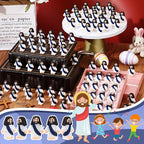 Bememo 100 Pcs Jesus Toys Original Design Mini Rubber Little Jesus Figurine to Hide and Seek Religious Party Favors Sunday School Craft Baptism Gifts for Easter Egg Stuffers (Navy Blue)