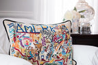 Catstudio United States of America Embroidered Pillow - U.S.A. Souvenir Decorative Throw Pillow with Original Artwork for Patriots, Travel Souvenir