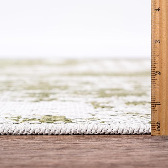 Keen Home Design Terrace Outdoor Throw Rug - 3x5 Washable Indoor/Outdoor Rug for Patio, Kitchen, Balcony, Beach, Garden, Deck and Porch, Size: 3'x5'