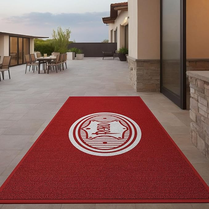 Custom Commercial Grade Carpet with Any Logo Size Color Shape Floor Entryway Area Rug Welcome Door Mat for Business Home Indoor/Outdoor Non Slip Washable Durable