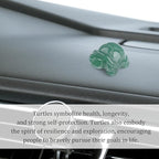 QINJIEJIE Travel Turtle Figurines for Women Best Travel Gifts for Travelers Men Green Aventurine Crystal Healing Crystals Sea Turtle Lovers Office Desk Decor Good Luck Gifts for Traveling Abroad