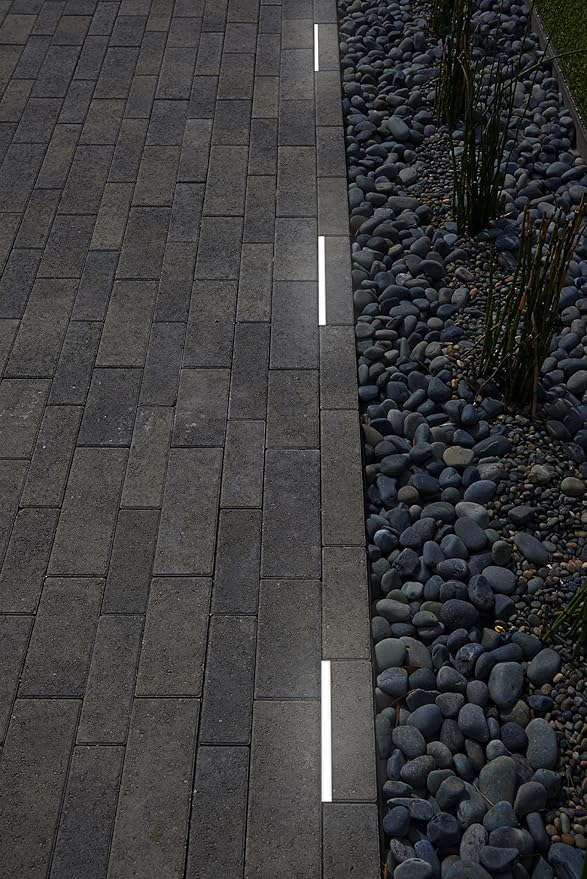 LUMENGY Paver Light Slim 0.5x12 Inch Glare-Free Brick Lighting for Pavers, Walls, Driveway, Pathway & Garden, 5000K 12V Waterproof, Drive-Over Rated