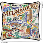 Catstudio Milwaukee Embroidered Decorative Throw Pillow