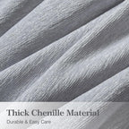 Couch Cover for Dogs Sectional Sofa Covers Washable for 2 Cushion Couch, Chenille Couch Cover Blanket, Sectional Sofa Slipcovers, Multi-Use Furniture Protector for Kids, Pets, 91" X118", Light Grey