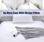 HOMBYS Wedge Pillow Headboard for Bed Gap,Foldable Bed Wedge Gap Filler Queen Size,Matterss Gap Filler,Multi Functional Bed Crack Pillow, Fill The Gap (0-7") Between Your Headboard and Mattress