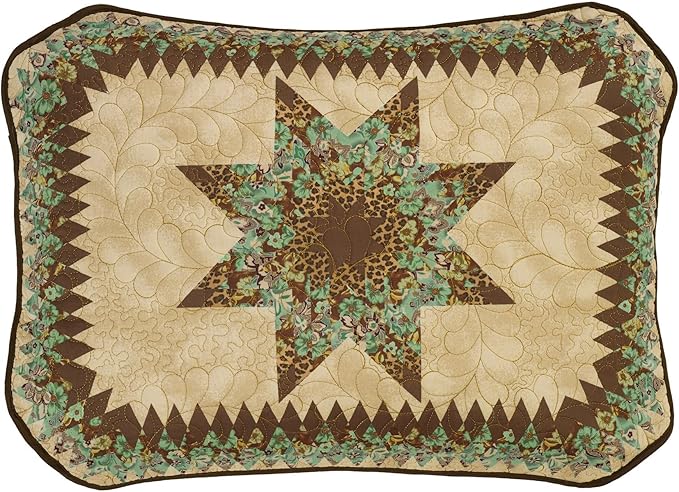 Donna Sharp Contemporary Polyester Quilt Set - Sea Breeze Star - 3-Piece King Size Quilt Set, Includes Quilt, and Two King Pillow Shams Perfect for Coastal and Souhtwest Decor