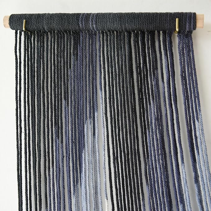 IOWER Large Macrame Wall Hanging Decor Dip-Dyed Macrame Wall Decor Wall Art Craftsmanship Fiber Art Boho Chic Wall Decor Modern For Bedroom Livingroom Backdrop