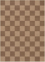 Lahome Checkered Easy Jute Living Room Rugs, 5x7 Large Dining Room Office Carpet Farmhouse Washable Area Rug, Checkerboard Neutral Non Slip Indoor Outdoor Carpet for Bedroom Entry Patio