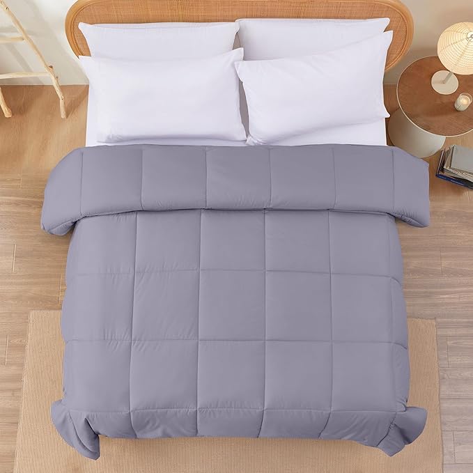 Modern Threads Down Alternative Reversible Comforter Purple/Silver Twin