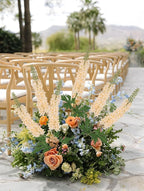 6PCS Champagne Snapdragon Artificial Flowers 29.5" Long Stem Delphinium Silk Faux Flowers Bulk for Tall Vase Wedding Home Garden Decor (Champagne)