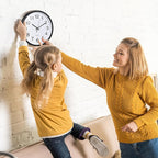 Inbagi 8 Pcs Wall Clock Bulk Large Silent Battery Operated Classroom Clocks Quartz Analog Non Ticking Wall Clocks Round for Office School Kitchen Classroom Home Bedroom Decorative(Black,12 Inch)