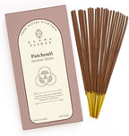 Patchouli Incense Sticks, Organic Hand Dipped 100 Sticks with Natural Herbs & Aromatic Ingredients, Burn Time 45 to 60 Minutes, Incense for Positivity, Yoga, Meditation, Relaxation, Spiritual Gift