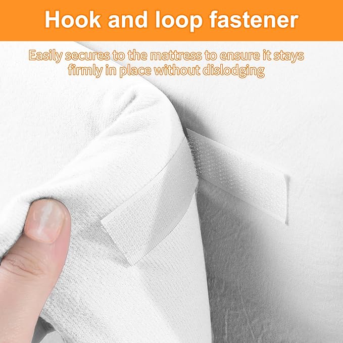 MABOZOO Bed Gap Filler Cushion, Long Thick Filler Bolster Pillow Stopper for Headboard Space Gap, Bed Mattress Extender Bed Wedge Pillow (White, 2X6X79inch)