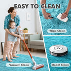 6x9 Ft Large Shag Rugs for Living Room, Ultra Soft Teal Fluffy Furry Area Rugs for Bedroom Indoor Floor, Aesthetic Carpet for Boys Nursery Dorm Home