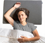 Ultra Thin Pillow 1 inch Thickness - Foldable, Rollable, Stackable - Made from Natural Latex - Low Profile, Super Flat (Soft, Gray Slate)