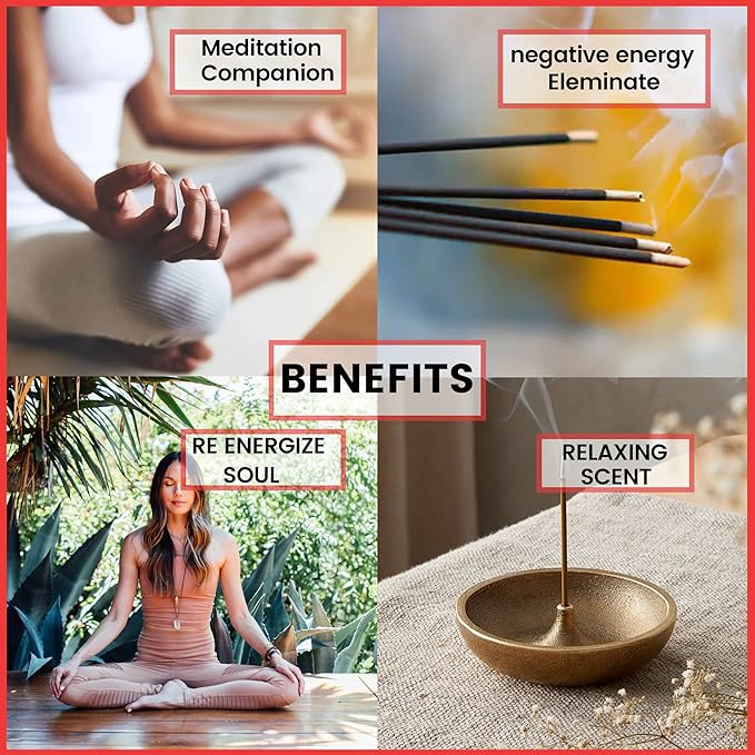 Naqsh Premium Hand Rolled Incense- Assorted 6x20 Mesmerizing Incense Sticks Including Lavender, Dragon's Blood, Frankincense Myrrh, Lemongrass, Eucalyptus, and Nagchampa