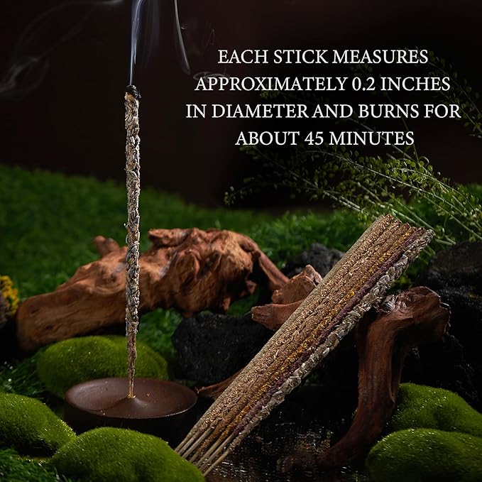 7-Day Incense Sticks Set – Natural Incense Sticks with Palo Santo, White Sage, Lavender, Rose, Sandalwood, Osmanthus & Agarwood – Stress Relief Gifts for Meditation & Relaxation