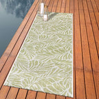 Keen Home Design Terrace Outdoor Runner Rug - 2x10 Washable Indoor/Outdoor Rug for Patio, Kitchen, Balcony, Beach, Garden, Deck and Porch, Size: 2'2"x9'11"
