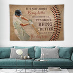 yowecso Baseball Tapestry Sport Theme Tapestry Wall Hanging for Bedroom Baseball Tapestries Aesthetic Wall Decor for Home Dorm Living Room 60"x90"