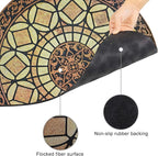 CHICHIC Entrance Door Mat Large 24 x 36 Inch Entry Way Doormat Front Door Rugs Outdoors Heavy Duty Welcome Mat Non Slip Rubber Back Low Profile for Garage, Patio, High Traffic Area, Semicircle