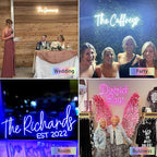 Custom Neon Signs, Personalised Large Led Neon Lights Sign Customizable for Wall Decor Wedding Birthday Party Bedroom Bar Shop Name Logo Lights (Optional 16" to 55")