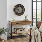 CLXEAST 24 Inch Large Moving Gear Wall Clock for Farmhouse Living Room Decor,Vintage Industrial Bronze Gold Metal Wall Clock for Home Office,House Warming Gifts New Home