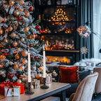 Glass Candlestick Holder,Striped Taper Candle Holders,Set of 6 Candle Stand for Table Centerpieces, Home Decor,Weddings,Festival and Parties (Black Diamond)