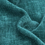 CaliTime Throw Pillow Covers Decorative 24 X 24 Inches Pack of 2 Cozy Chenille Cushion Cases for Couch Sofa Bed Living Room Home Teal