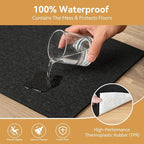 Deep Dream Dual Surface 7'x9' Rug Pad, Waterproof 1/4" Thick Felt + Natural Rubber Backing, Non Slip Carpet Gripper for Area Rugs, Protective Cushioned Pads for All Floors