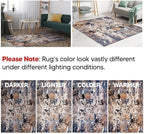 Keen Home Design Area Rugs - 2x20 Non-Shedding, Abstract Rugs for Kitchen, Living Room, Bedroom, Dining Room, Entryway - Size: 2'8" x 20', Multi