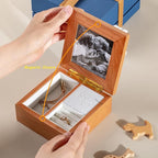 Custom Photo Frame Music Box with Christmas Figurine Miniature Decor You Are My Sunshine Picture Frame Wind Up Jewelry Music Box Sunflower Mom Daughter Kids Musical Baptism Birthday Gifts