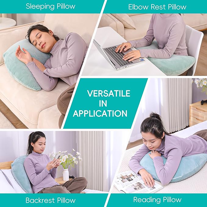 TYYIHUA Gaming Pillow Reading Pillow for Gaming Gamer Pillow Gaming Pillow for Lap Arm Rest Pillow Lap Pillow for Gaming, for Reading, Working, Crochet