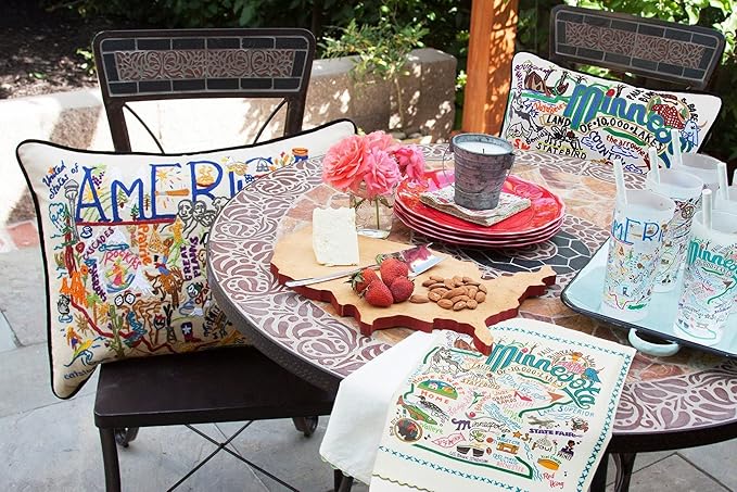 Catstudio Minnesota Embroidered Decorative Throw Pillow