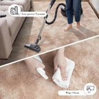 Fluffy Rug Shaggy Area Rug, Mottling Beige 10x14 Area Rugs for Bedroom, Super Soft Shaggy Rugs for Living Room Bedroom Kids Room Home Decor, Upgrade Anti-Skid Rectangular Fuzzy Rug