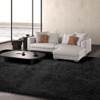 Large Rugs for Living Room 10x14: Black Extra Large Area Rugs 10x14 Living Room - Black Big Area Rug