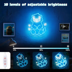 Sea Otter Neon Sign - Unique Wall Decor for Kids Bedroom, Gifts for Otter Lovers & Boys Girls, USB-Powered Energy-Efficient Art with Hanging Kit