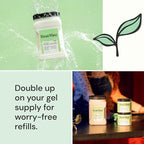 Fresh Wave Odor Removing Gel Refill, 63 oz., Pack of 2 - Safer Odor Absorbers for Home, Natural Plant-Based Odor Eliminator, Every 15 oz. lasts 30-60 Days, For Cooking, Trash & Pets